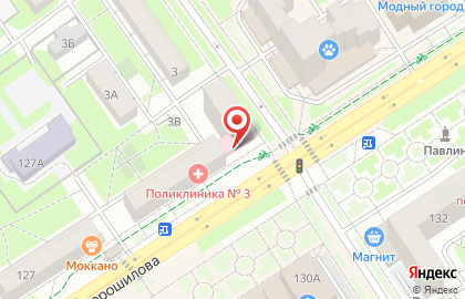 Отделение по организации медицинской помощи в образовательных учреждениях Серпуховская центральная районная больница на улице Ворошилова, 131/1 в Серпухове на карте