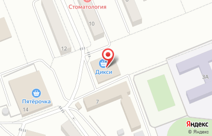 Супермаркет Дикси на улице Чайковского на карте