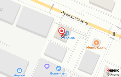 Стройудача на Пушкинском шоссе на карте