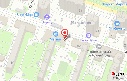 Магазин Полярная звезда в Первомайском районе на карте