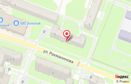КЛАСС на улице Рахманинова на карте