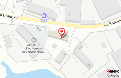 Автокомплекс на улице Калинина на карте
