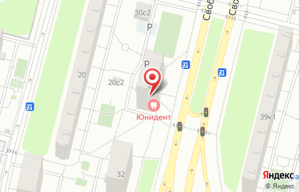 Стоматология «Юнидент» в Новогиреево на карте