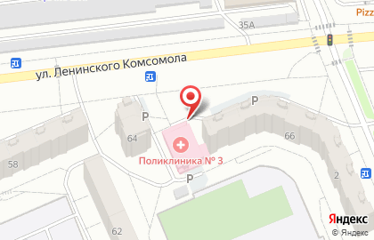 Поликлиника №3 в Чебоксарах на карте
