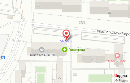Шиномонтажная мастерская на Краснопольском проспекте на карте