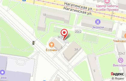 Автошкола 7небо в Нагатино-Садовниках на карте