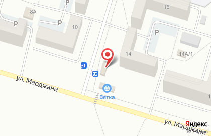 Магазин Кега на улице Марджани на карте