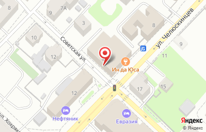 Ффин Банк на улице Челюскинцев на карте