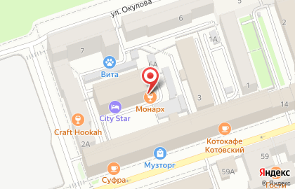 Мужской клуб Монарх на Монастырской улице на карте