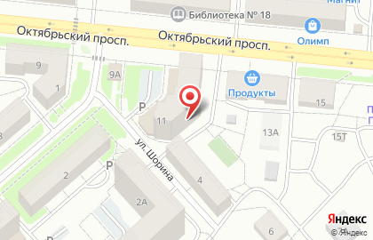 Парикмахерская Мишель на Октябрьском проспекте на карте