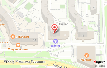 Фирменный магазин Акконд на проспекте Максима Горького на карте