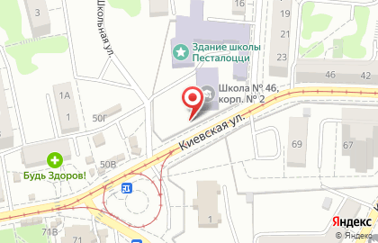 Балтийский на Киевской улице на карте