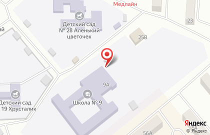 Средняя общеобразовательная школа №9, г. Минусинск на карте