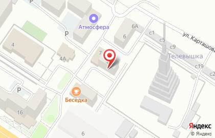 Магазин продуктов в Междуреченске на карте