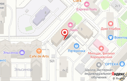 ТриА на улице Маршала Соколовского на карте