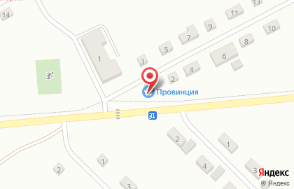 Продуктовый магазин Провинция на Полевой улице на карте