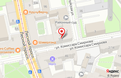 Магазин ковров МОС ПАЛАС на улице Комиссара Смирнова на карте
