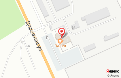 Кафе Пикник на Дорожной на карте
