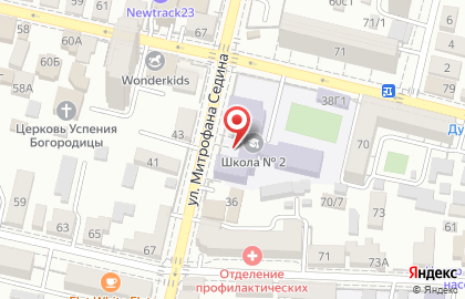 Танцевально-спортивный клуб Акцент на улице имени Седина на карте