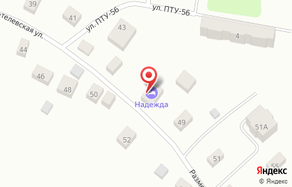 Мини-гостиница Надежда на Разметелевской улице на карте