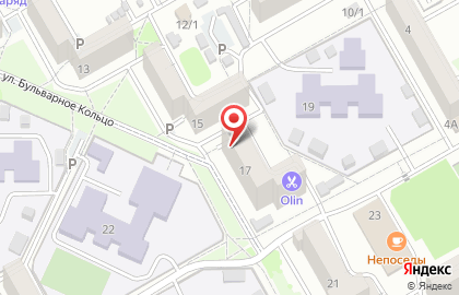 Веб-студия Декарт на улице Бульварное Кольцо на карте