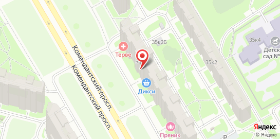 Петербургский центр подологии на Комендантском проспекте на карте