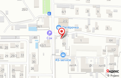 Отделение почтовой связи Почта России на Краснодарской на карте