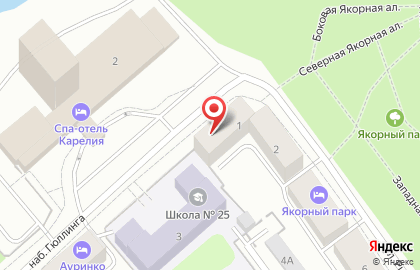 Квартирное бюро ОнегоГрад на набережной Гюллинга на карте
