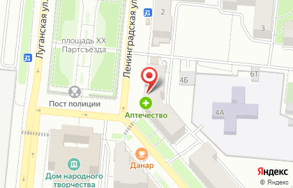 Пекарня Домашняя на улице Ленинградской на карте