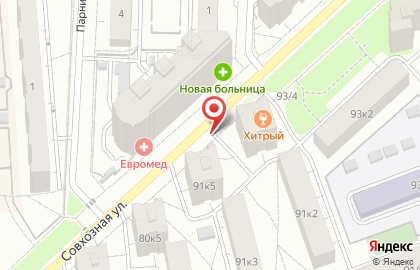 Киоск по продаже хлебобулочных изделий на улице Шефская на карте