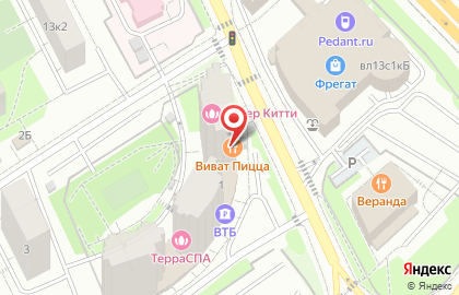 Ресторан Виват Пицца на улице Воровского на карте
