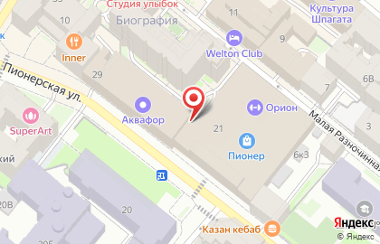 Дарлинг на Пионерской улице на карте