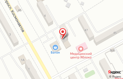 Продуктовый магазин Островок на проспекте Космонавтов на карте