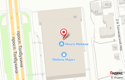 Гипермаркет Карусель в Красноперекопском районе на карте