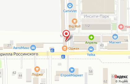 Цветочная мастерская на улице Кирилла Россинского на карте