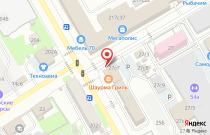 Киоск по продаже фруктов и овощей в Томске на карте