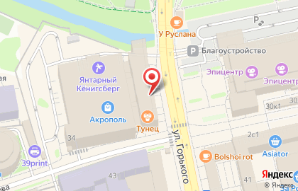 Оптово-розничный салон сувениров и изделий из янтаря Амбер Стоун на карте