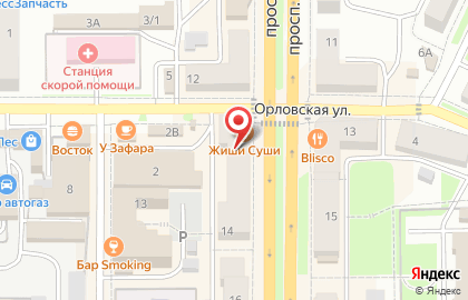 Жиши Суши на проспекте Автозаводцев на карте