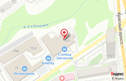 АвтоСтолица Запчастей в Заельцовском районе на карте