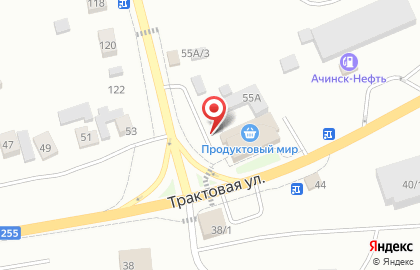 Шиномонтажная мастерская на Трактовой улице на карте