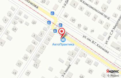 Шиномонтажная мастерская АвтоПрактика в Октябрьском районе на карте