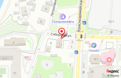 Техцентр на Сибирской на карте