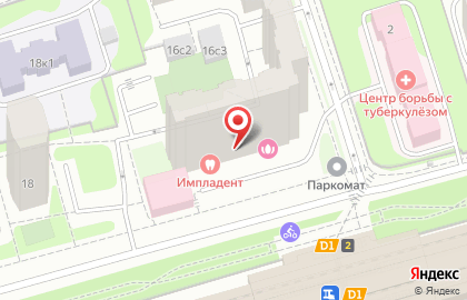 Стоматология ИмплаДЕНТ на Славянском бульваре на карте