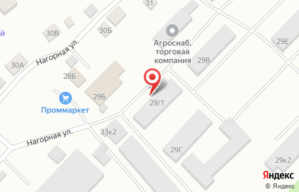 Торговый дом Проммаркет на Нагорной улице на карте