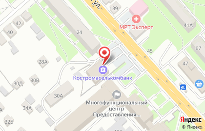 Костромаселькомбанк в Центральном районе на карте