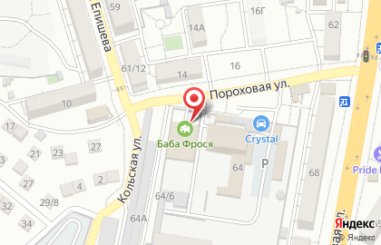 Автомойка на Пороховой на карте