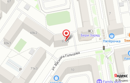Супермаркет Щедрость на карте