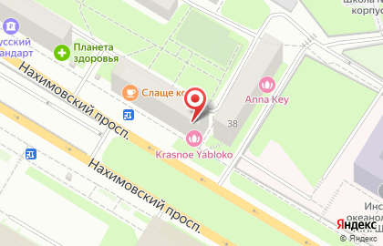 Студия красоты Krasnoe Yabloko на метро Профсоюзная на карте
