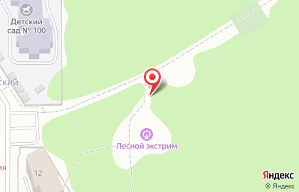 Веревочный парк Лесной экстрим на улице 40-летия Победы на карте