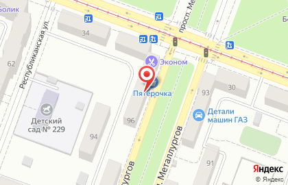 Цыпочка из Обшаровки, ООО Каскад на проспекте Металлургов на карте